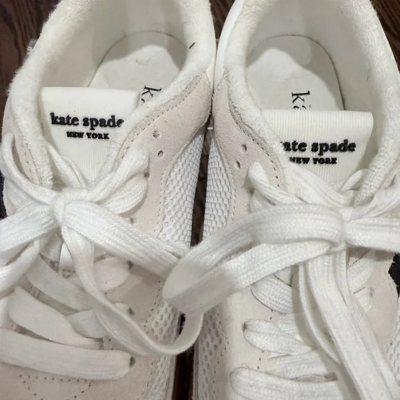 Kate Spade K As In Kate Womens White & Black Sneakers with Gum Sole Size 8.5 - Picture 6 of 10